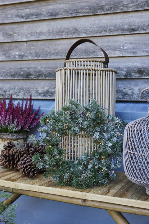 Vintia LED Kranz H10 cm. grün