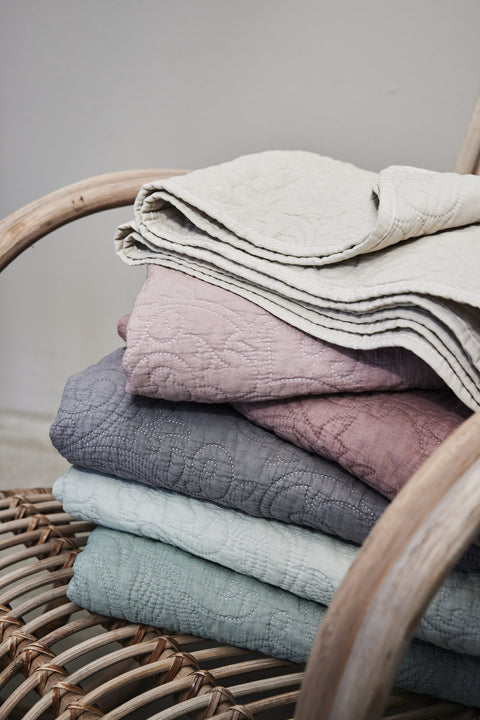 Isabelle Plaid/Decke puddergrün 170x130 cm