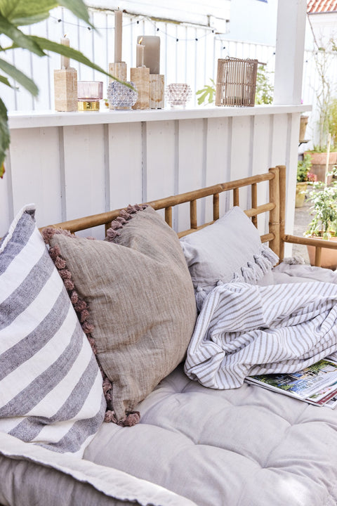 Olivia Plaid/Decke 170x130 cm. weiss