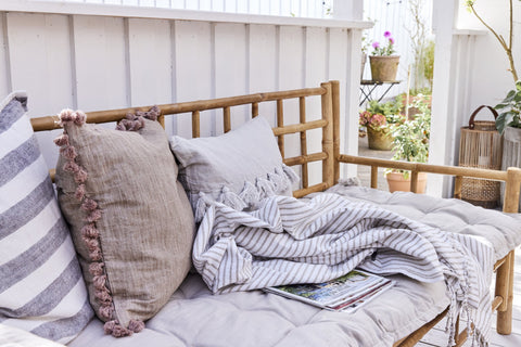 Oville Kissenbezug 50x50 cm. dunkelbeige