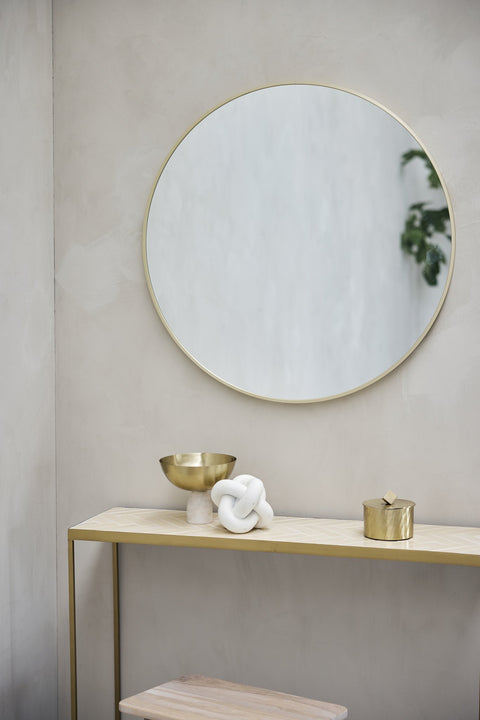 Hallia Spiegel H80 cm. hell gold