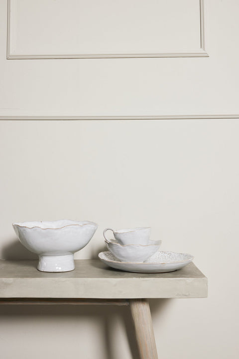 Milla Becher weiss H9 cm