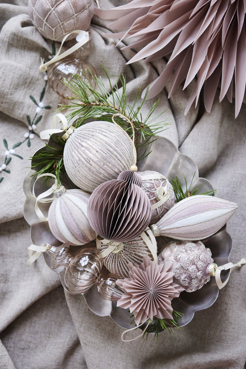 Palisia ornament H cm. pudderrosa