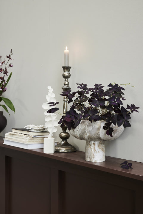 Sille Dekoration H33 cm. gebrochenes weiss