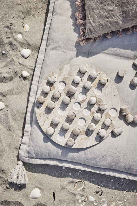 Oville Kissenbezug 50x50 cm. dunkelbeige