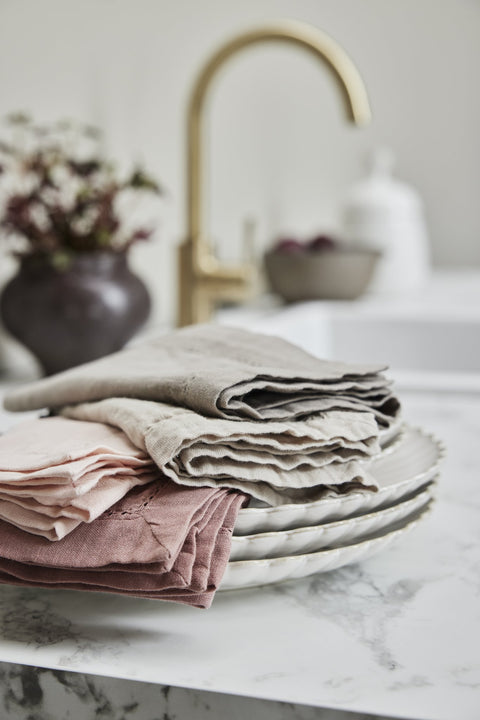 Angela Serviette hellrosa 45x45