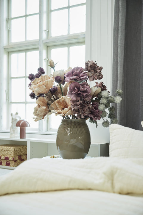 Talia Vase leinen D26 H29,5