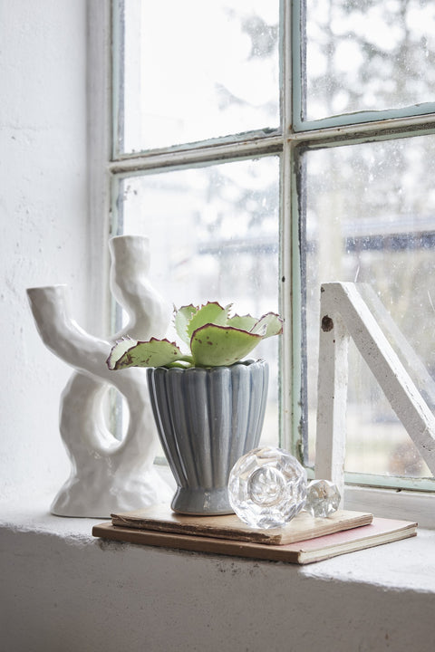 Hilde Laterne weiss H39 cm