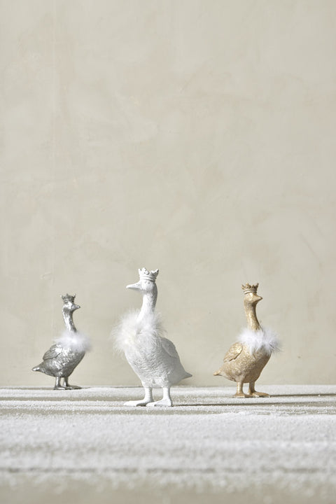 Segilla Weihnachtsgans H26,5 cm. antik silber