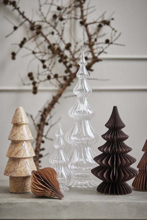 Poelle ornament H12 cm. hellbraun