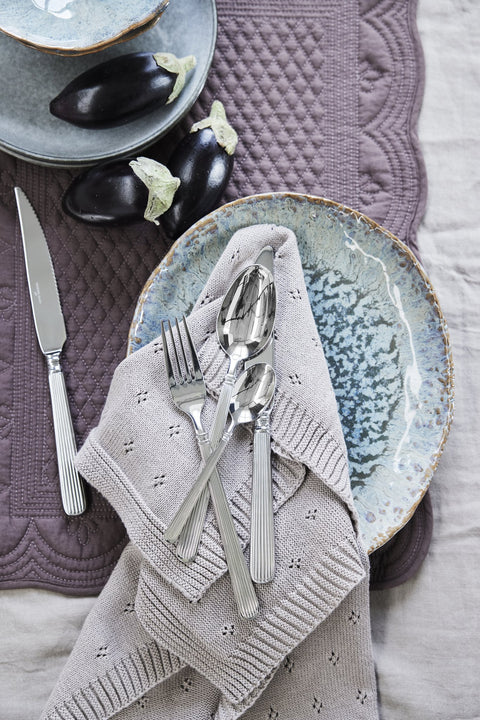 Delia Steakmesser 4er-Pack, 27 cm, Silber