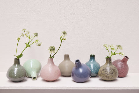 Helene Vase weiss H9 cm
