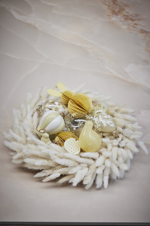 Deifilia ornament Keramik gelb