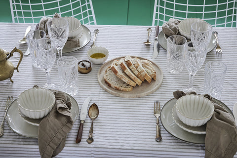 Olivia Tischdecke x140 cm. weiss