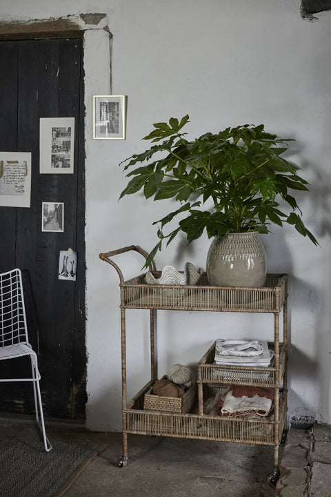 Talia Vase leinen D26 H29,5