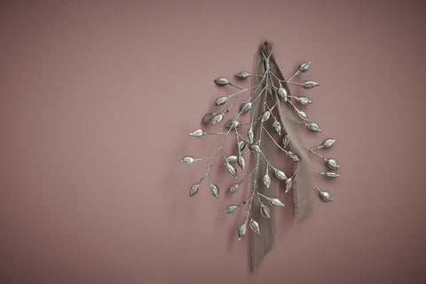 Misella Dekoration H30 cm. antik silber