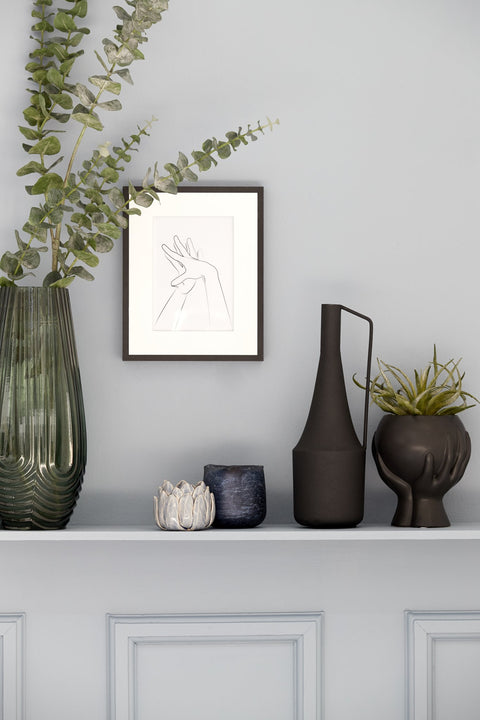 Haniya Topf H13,5 cm. schwarz