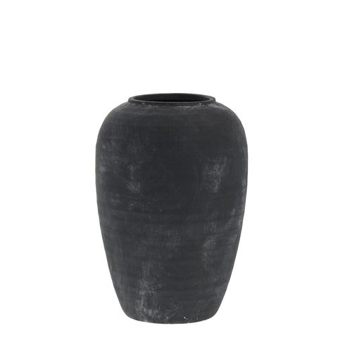 Catia Dekorationsvase H27 cm. antik schwarz