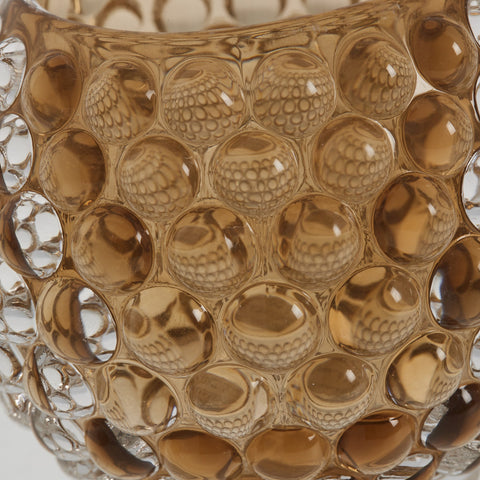 Doria Teelicht H7,5 cm. Goldbraun