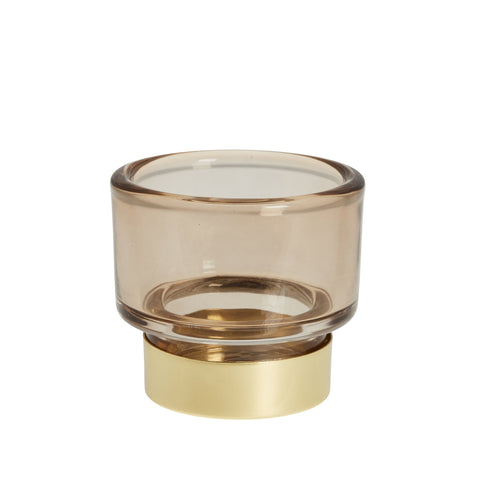 Miy Teelicht H7,5 cm. Goldbraun