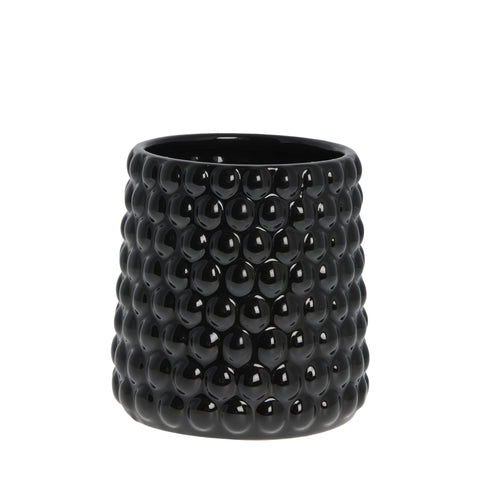 Dotsie Topf H19 cm. schwarz