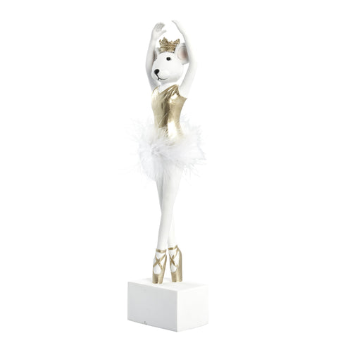Salinna Ballerina-Maus H32,5 cm. weiss