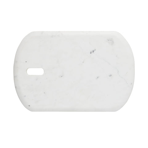 Ellia Schneidebrett 45X30 weiss Marmor