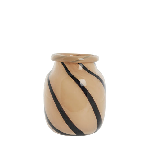 Marena Vase H20 cm. orange Glas