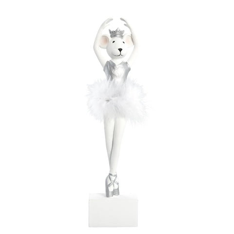 Salinna Ballerina-Maus H32,5 cm. weiss