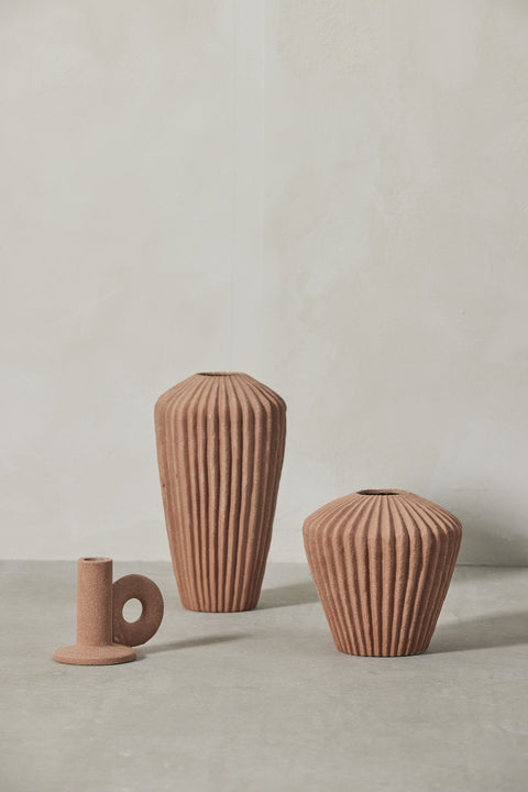 Susia Vase 26,5 cm. braun
