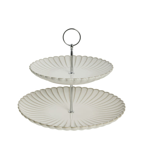 Camille Etagere 27x27 cm. Cremefarben