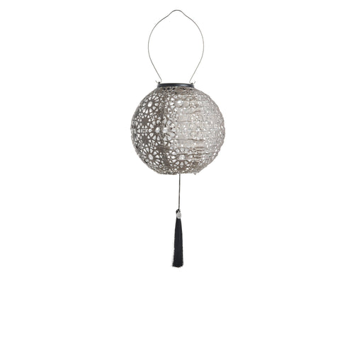 Lunaria Solarlaterne D20 x H20 D. Grau