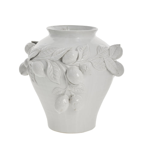 Limone Vase D30,5 H29 Weiß