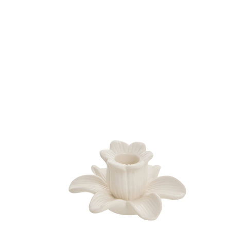 Deanne Blumenkerzenständer H5.6 Cremeweiß