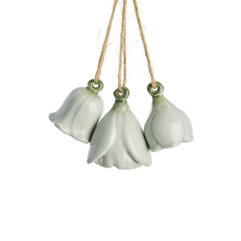 Dehlia 3er-Set BlumenAnhängere L. Grün