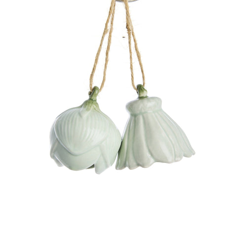 Dehlia 2er-Set BlumenAnhängere L. Grün