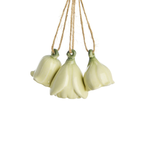 Dehlia 3er-Set BlumenAnhängere Gelb