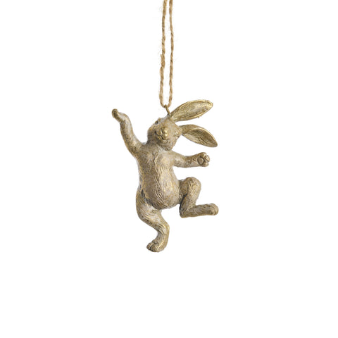 Selille Hasenfigur, H 9,5 cm, L, Gold