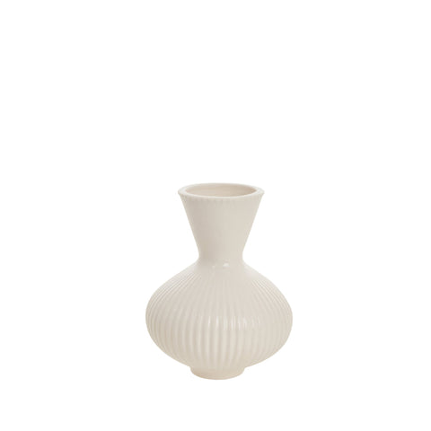 Dalula Vase H8.7 Cremeweiß