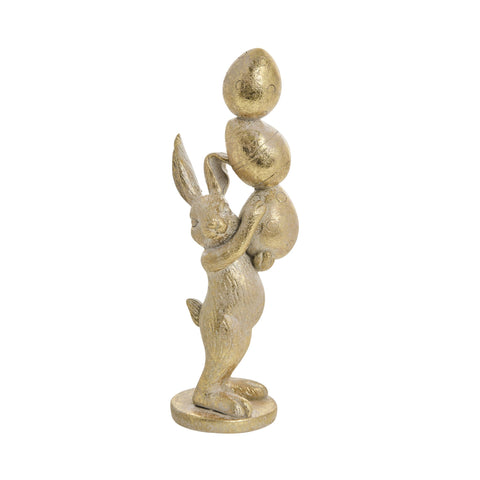 Selille Hasenfigur, H 16,5 cm, L, Gold