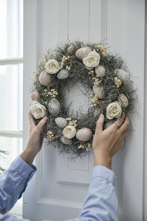 Nannia-Kranz H8 Grün/Weiß