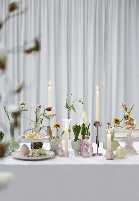 Steffia-Blumen-Kerzenständer H26 L. Gold