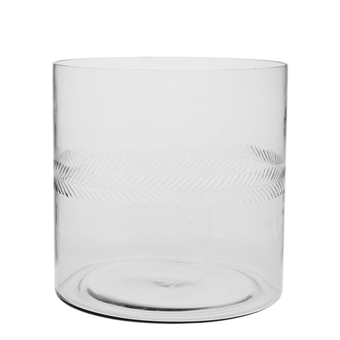Carla Vase H30 cm. transparent