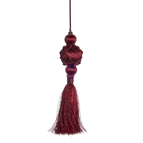 Astrid ornament H16 cm. dunkle rot