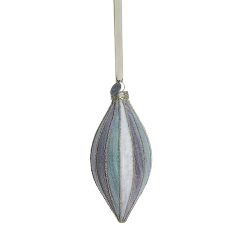 Nomillia ornament H13 cm. gebrochenes weiss