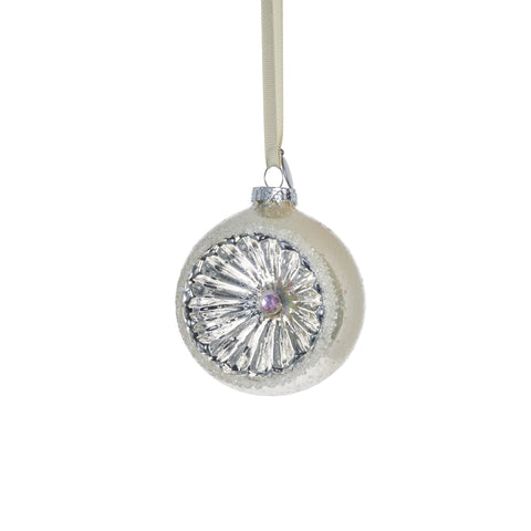 Hevig Dekoration H8 cm. gebrochenes weiss