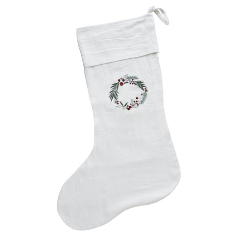 Penine Weihnachtssocke H51 cm. weiss