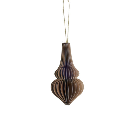 Poelle ornament H10 cm. hellbraun