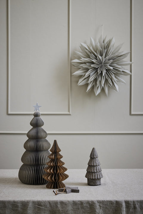 Paline Dekoration H25 cm. hellgrau