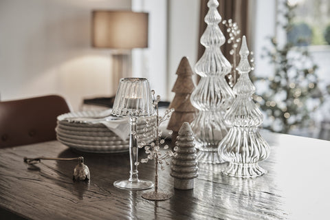 Elina Dekorativer Baum Marmor H25 cm braun